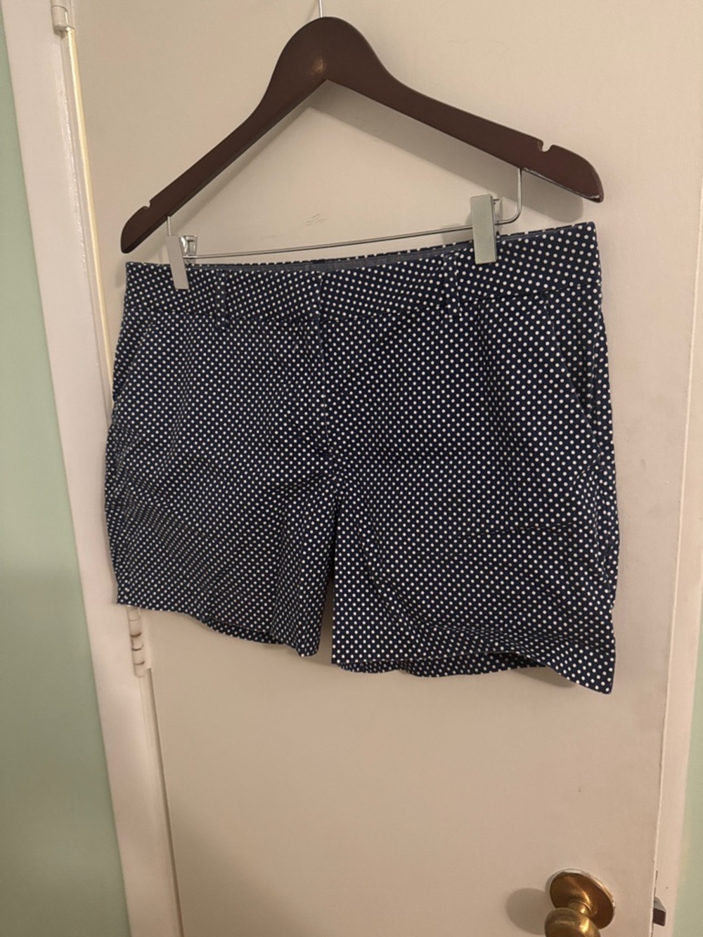Nautica Navy and White Polka Dot Women’s Shorts